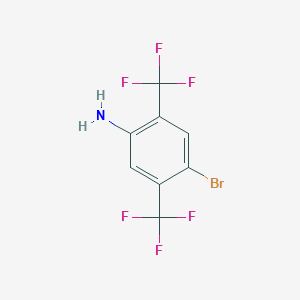 molecular formula C8H4BrF6N B14871477 2,5-Bis(trifluoromethyl)-4-bromoaniline 