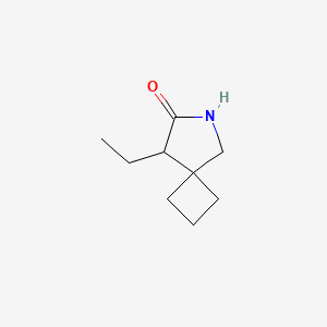 molecular formula C9H15NO B14871523 8-Ethyl-6-azaspiro[3.4]octan-7-one 