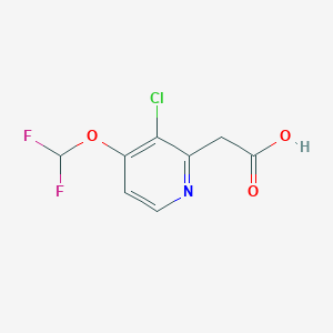 2-(3-Chloro-4-(difluoromethoxy)pyridin-2-yl)acetic acid