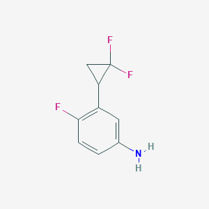 4-Fluoro-3-(2,2-difluorocyclopropyl)benzenamine