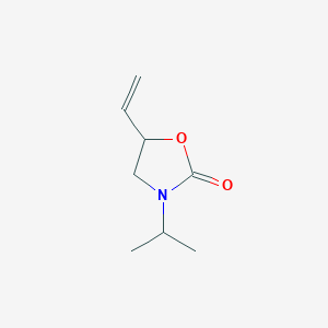 molecular formula C8H13NO2 B14871618 3-Isopropyl-5-vinyloxazolidin-2-one 
