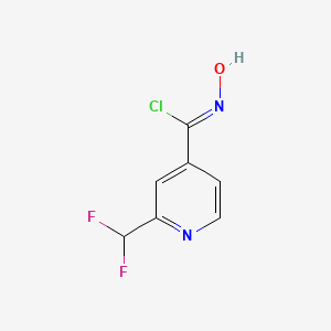 2-(Difluoromethyl)-N-hydroxyisonicotinimidoyl chloride