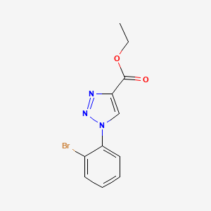 molecular formula C11H10BrN3O2 B14871825 ethyl 1-(2-bromophenyl)-1H-1,2,3-triazole-4-carboxylate 