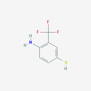 molecular formula C7H6F3NS B14871870 4-Amino-3-(trifluoromethyl)benzenethiol 