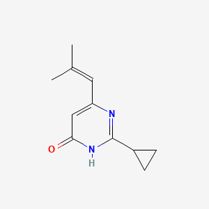 2-Cyclopropyl-6-(2-methylprop-1-en-1-yl)pyrimidin-4-ol