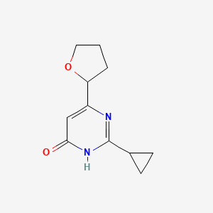 2-Cyclopropyl-6-(tetrahydrofuran-2-yl)pyrimidin-4-ol