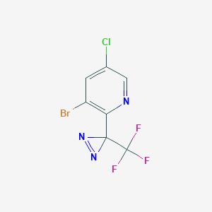 molecular formula C7H2BrClF3N3 B1487225 3-Bromo-5-chloro-2-(3-(trifluoromethyl)-3H-diazirin-3-yl)pyridine CAS No. 2231674-78-3