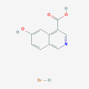 molecular formula C10H8BrNO3 B1487226 6-Hydroxyisoquinoline-4-carboxylic acid hydrobromide CAS No. 2097936-69-9