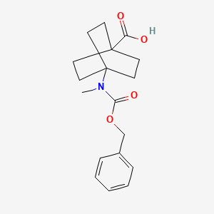 4-((Benzyloxycarbonyl)(methyl)amino)bicyclo[2.2.2]octane-1-carboxylic acid