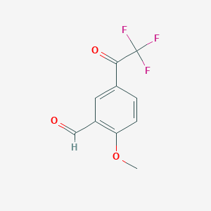 5-(2,2,2-Trifluoroacetyl)-2-methoxybenzaldehyde
