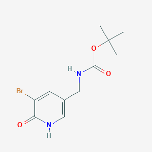 Tert-butyl ((5-bromo-6-hydroxypyridin-3-yl)methyl)carbamate