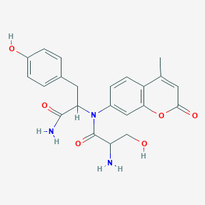 (S)-2-Amino-N-((S)-1-amino-3-(4-hydroxyphenyl)-1-oxoPropan-2-yl)-3-hydroxy-N-(4-methyl-2-oxo-2H-chromen-7-yl)Propanamide