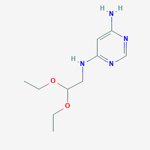 molecular formula C10H18N4O2 B14872538 N4-(2,2-diethoxyethyl)pyrimidine-4,6-diamine 