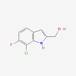(7-Chloro-6-fluoro-1H-indol-2-yl)methanol
