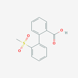 [(2-Methylsulfonyl)phenyl]benzoic acid