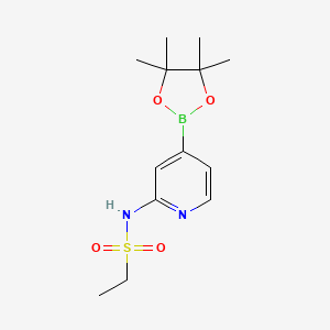 N-[4-(tetramethyl-1,3,2-dioxaborolan-2-yl)pyridin-2-yl]ethane-1-sulfonamide