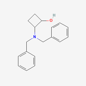 molecular formula C18H21NO B1487275 2-(Dibenzylamino)cyclobutanol CAS No. 2205384-26-3