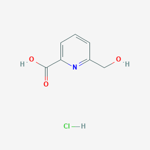 molecular formula C7H8ClNO3 B1487277 6-(Hydroxymethyl)pyridine-2-carboxylic acid hydrochloride CAS No. 2137823-83-5