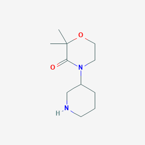 2,2-Dimethyl-4-(piperidin-3-yl)morpholin-3-one