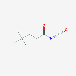 molecular formula C8H13NO2 B1487291 3,3-二甲基丁酰异氰酸酯 CAS No. 1019114-43-2
