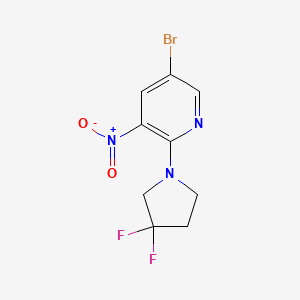 5-Bromo-2-(3,3-difluoropyrrolidin-1-yl)-3-nitropyridine
