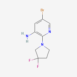 5-Bromo-2-(3,3-difluoropyrrolidin-1-yl)-pyridin-3-ylamine