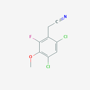 4,6-Dichloro-2-fluoro-3-methoxyphenylacetonitrile