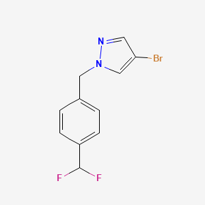 4-Bromo-1-(4-difluoromethylbenzyl)-1H-pyrazole