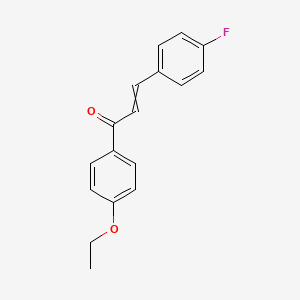 molecular formula C17H15FO2 B14873072 1-(4-Ethoxyphenyl)-3-(4-fluorophenyl)prop-2-en-1-one 