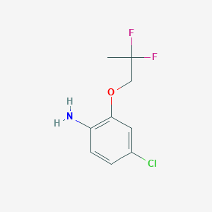 molecular formula C9H10ClF2NO B1487309 4-Chloro-2-(2,2-difluoro-propoxy)-phenylamine CAS No. 2158836-75-8