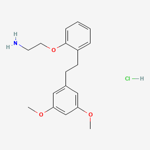 (2-{2-[2-(3,5-Dimethoxyphenyl)ethyl]phenoxy}ethyl)amine hydrochloride