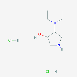 molecular formula C8H20Cl2N2O B1487315 4-(Diethylamino)-3-pyrrolidinol dihydrochloride CAS No. 2206822-89-9