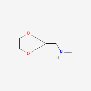 molecular formula C7H13NO2 B1487316 2,5-Dioxabicyclo[4.1.0]hept-7-yl-N-methylmethanamine CAS No. 2166977-40-6