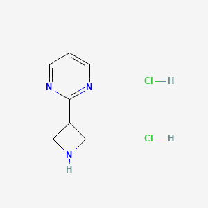 molecular formula C7H11Cl2N3 B1487318 2-(3-Azetidinyl)pyrimidine dihydrochloride CAS No. 2206823-94-9