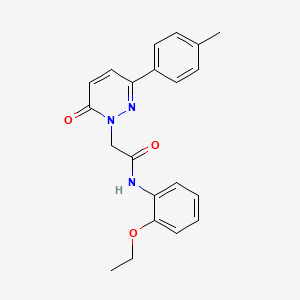 molecular formula C21H21N3O3 B14873337 N-(2-ethoxyphenyl)-2-(6-oxo-3-(p-tolyl)pyridazin-1(6H)-yl)acetamide 