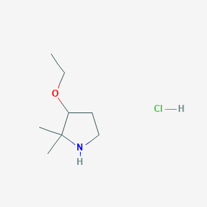 3-Ethoxy-2,2-dimethylpyrrolidine hydrochloride