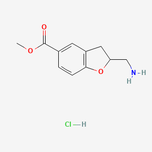 Methyl 2-(aminomethyl)-2,3-dihydro-1-benzofuran-5-carboxylate hydrochloride
