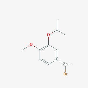 molecular formula C10H13BrO2Zn B14873412 4-Methoxy-3-i-propoxyphenylZinc bromide 