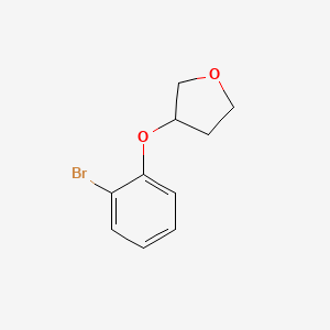 molecular formula C10H11BrO2 B14873421 3-(2-Bromophenoxy)tetrahydrofuran 