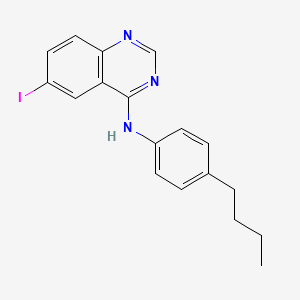 molecular formula C18H18IN3 B14873500 N-(4-butylphenyl)-6-iodoquinazolin-4-amine 