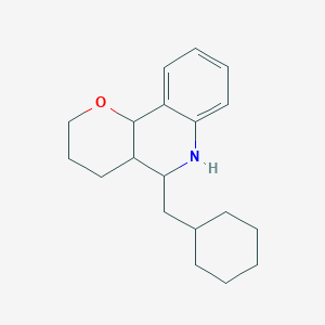 molecular formula C19H27NO B1487351 5-(Cyclohexylmethyl)-3,4,4a,5,6,10b-hexahydro-2H-pyrano[3,2-c]quinoline CAS No. 2206821-76-1