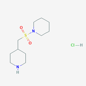 molecular formula C11H23ClN2O2S B1487369 1-[(Piperidin-4-ylmethyl)sulfonyl]piperidine hydrochloride CAS No. 2204912-99-0