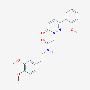 molecular formula C23H25N3O5 B14873705 N-(3,4-dimethoxyphenethyl)-2-(3-(2-methoxyphenyl)-6-oxopyridazin-1(6H)-yl)acetamide 