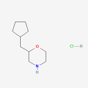molecular formula C10H20ClNO B1487374 2-(Cyclopentylmethyl)morpholine hydrochloride CAS No. 2203016-97-9
