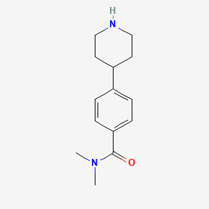 molecular formula C14H20N2O B1487379 N,N-dimethyl-4-(piperidin-4-yl)benzamide CAS No. 2228868-13-9