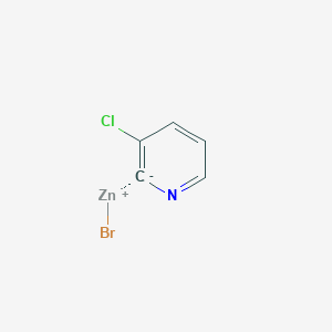 molecular formula C5H3BrClNZn B14873801 3-Chloro-2-pyridylzinc bromide 