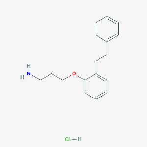 {3-[2-(2-Phenylethyl)phenoxy]propyl}amine hydrochloride