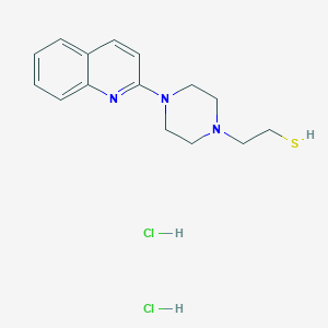 2-(4-Quinolin-2-ylpiperazin-1-yl)ethanethiol dihydrochloride