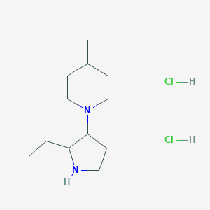 1-(2-Ethyl-3-pyrrolidinyl)-4-methylpiperidine dihydrochloride