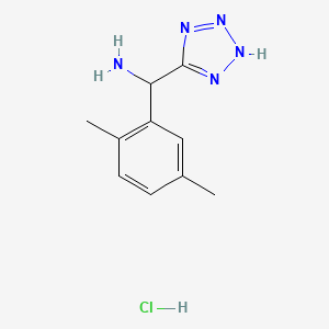 molecular formula C10H14ClN5 B1487388 (2,5-Dimethylphenyl)(1H-1,2,3,4-tetraazol-5-yl)methanamine hydrochloride CAS No. 2206824-52-2